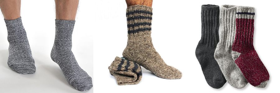 men knitted socks